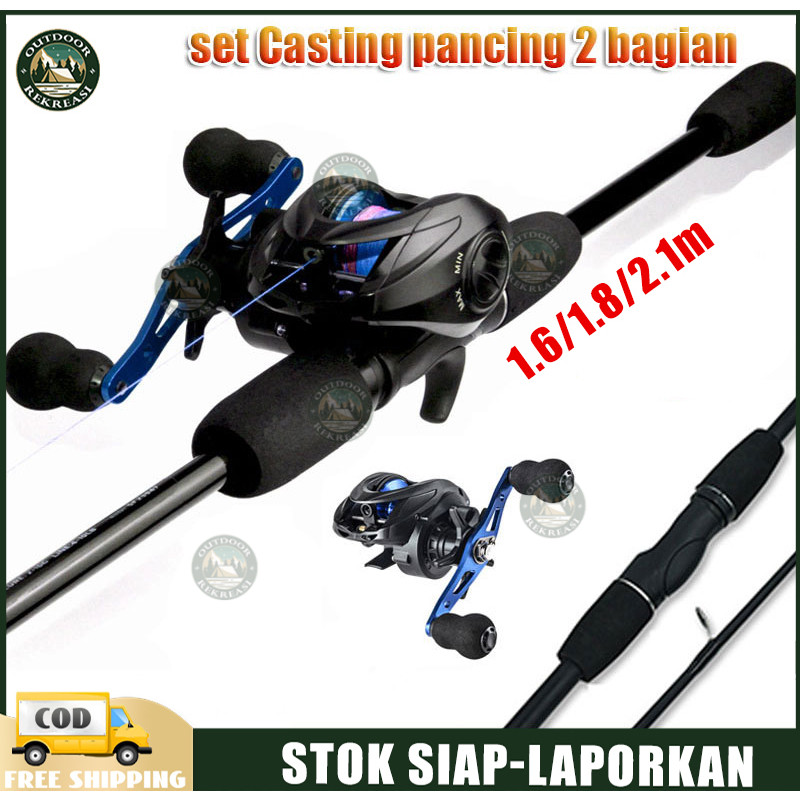 1SET LENGKAP MURAH PANCING CASTING FULL SET / PANCING 1SET LENGKAP KUAT SET TONGKAT & GULUNGAN