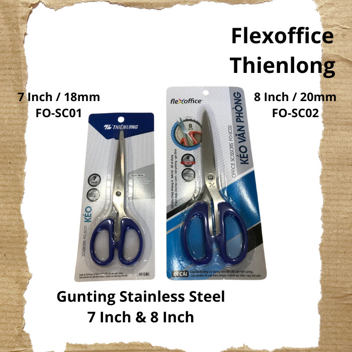 

Gunting Flexoffice Stainless Steel 7 Inch / 8 Inch - FO-SC