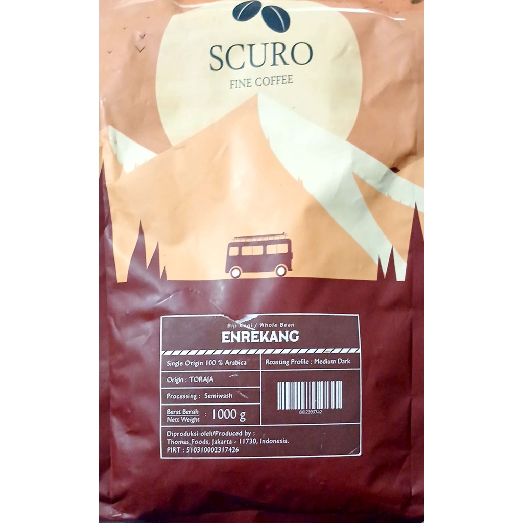 

Scuro Single Origin Arabica Coffee Enrekang 1Kg - 06