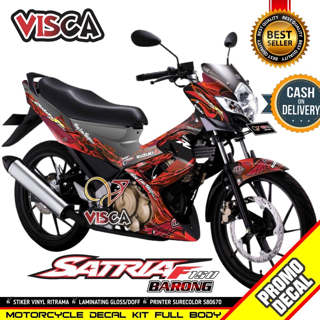 Decal Satria Fu Barong 2012 Full Body Stiker Satria Fu Barong 2012 Full Body Striping Satria Fu Baro