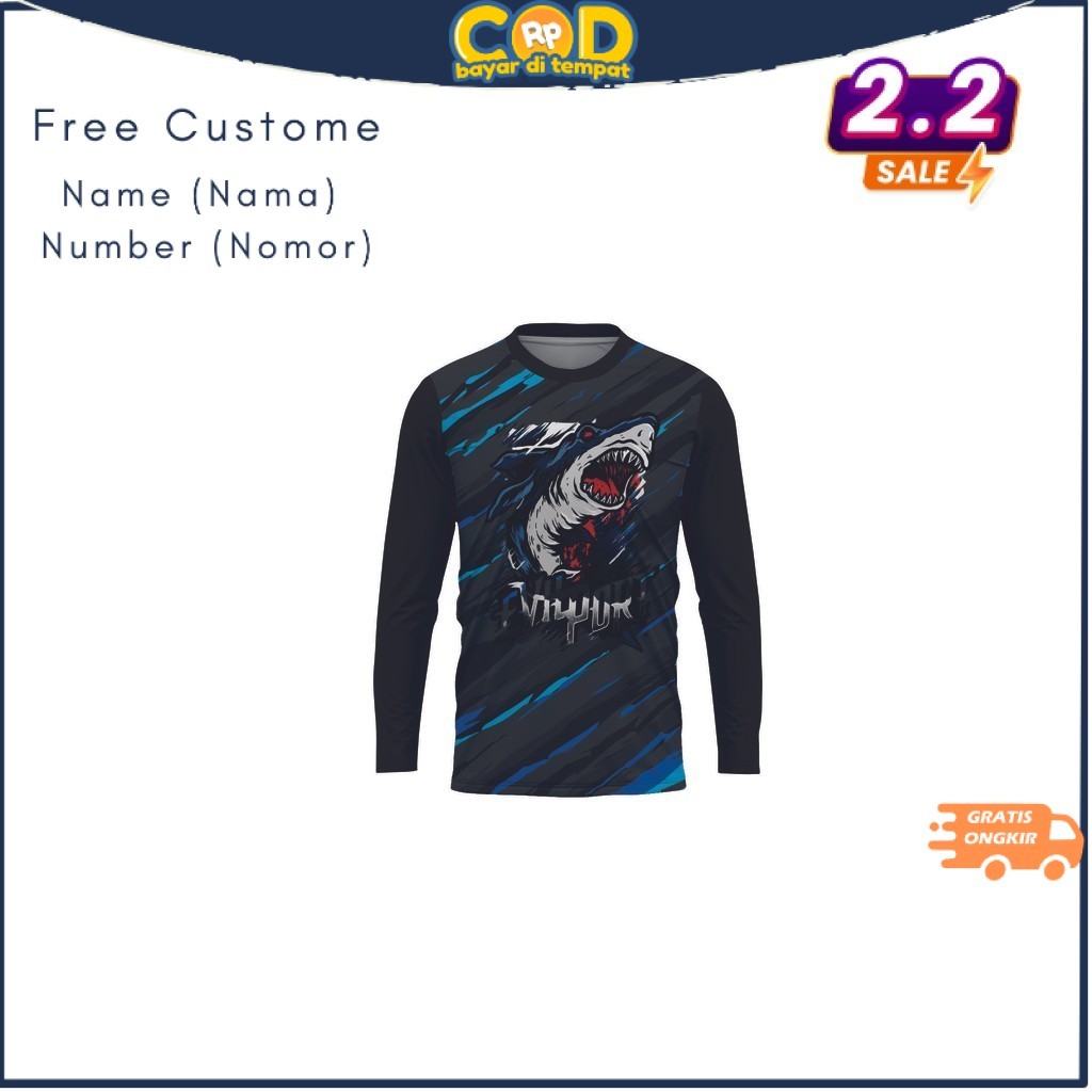 Jersey Baju Mancing Premium Ikan Custome Nama / Number Dri Fit Milano Full Printing Vinus Company