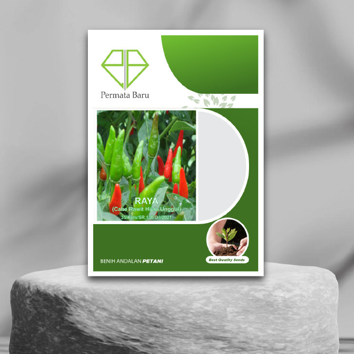 Benih Cabe Rawit Hijau Raya 10 Gram Biji Bibit Cap Permata Baru