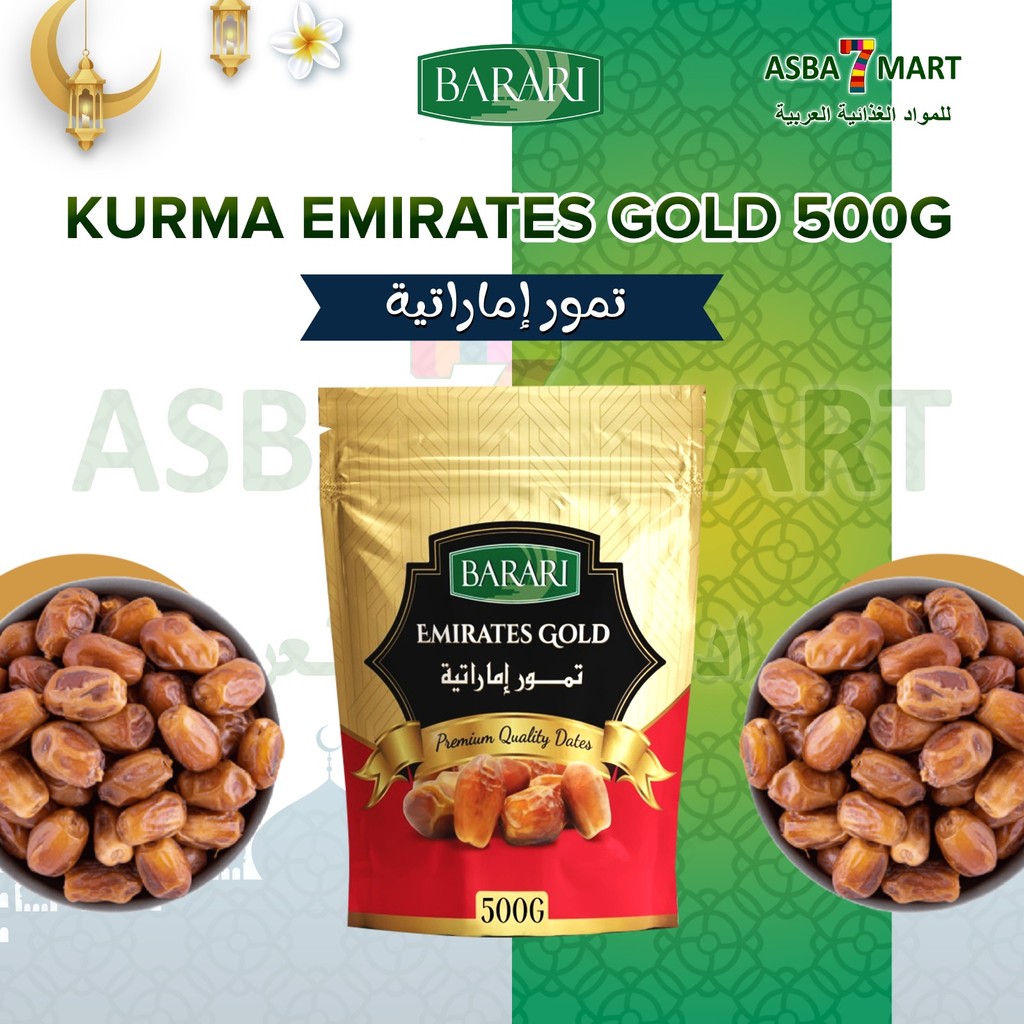 

BARARI KURMA EMIRATE GOLD POUCH 500GR