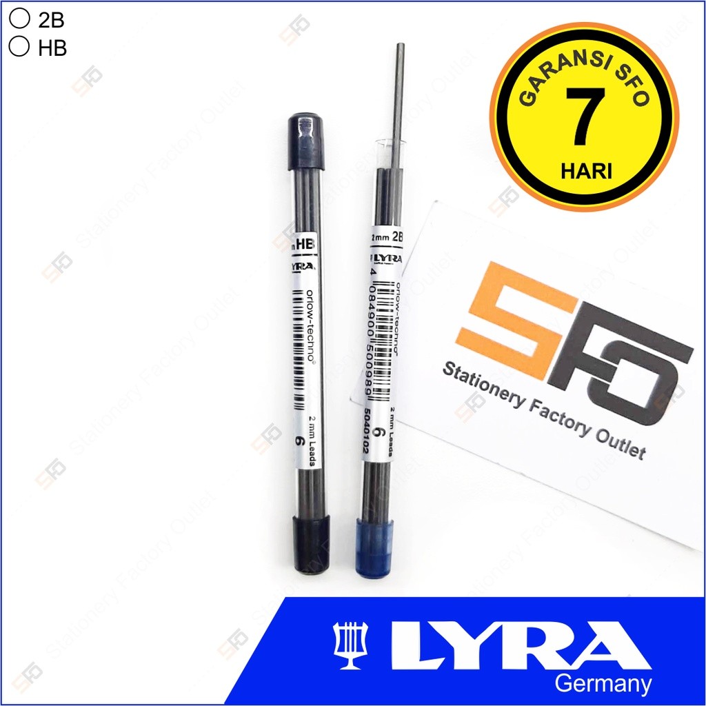 

Alat Tulis MurahIsi Pensil Mekanik Lyra 2.0 mm - 2B HB - SFO Semarang Official