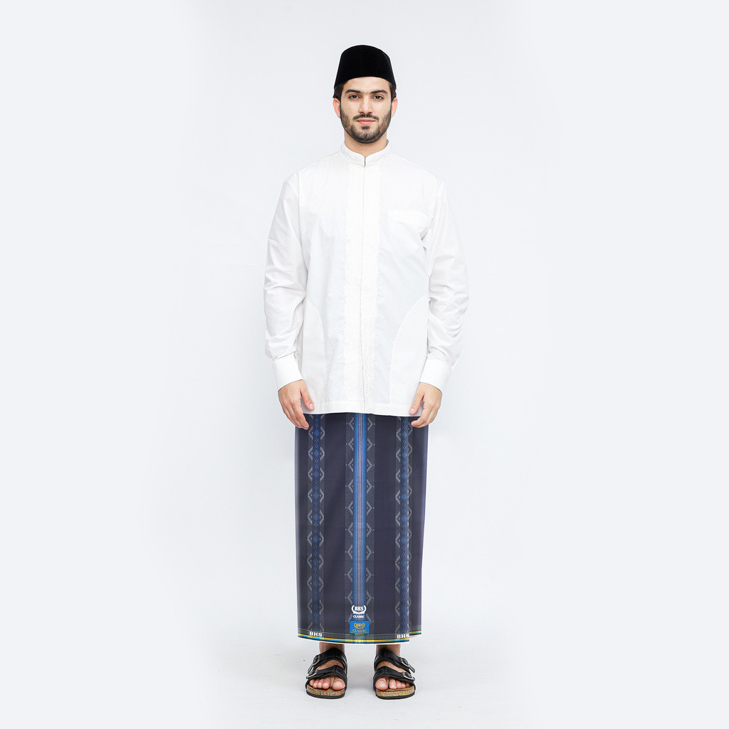 Sarung BHS Classic Gold Motif C44 DKA Abu-Abu