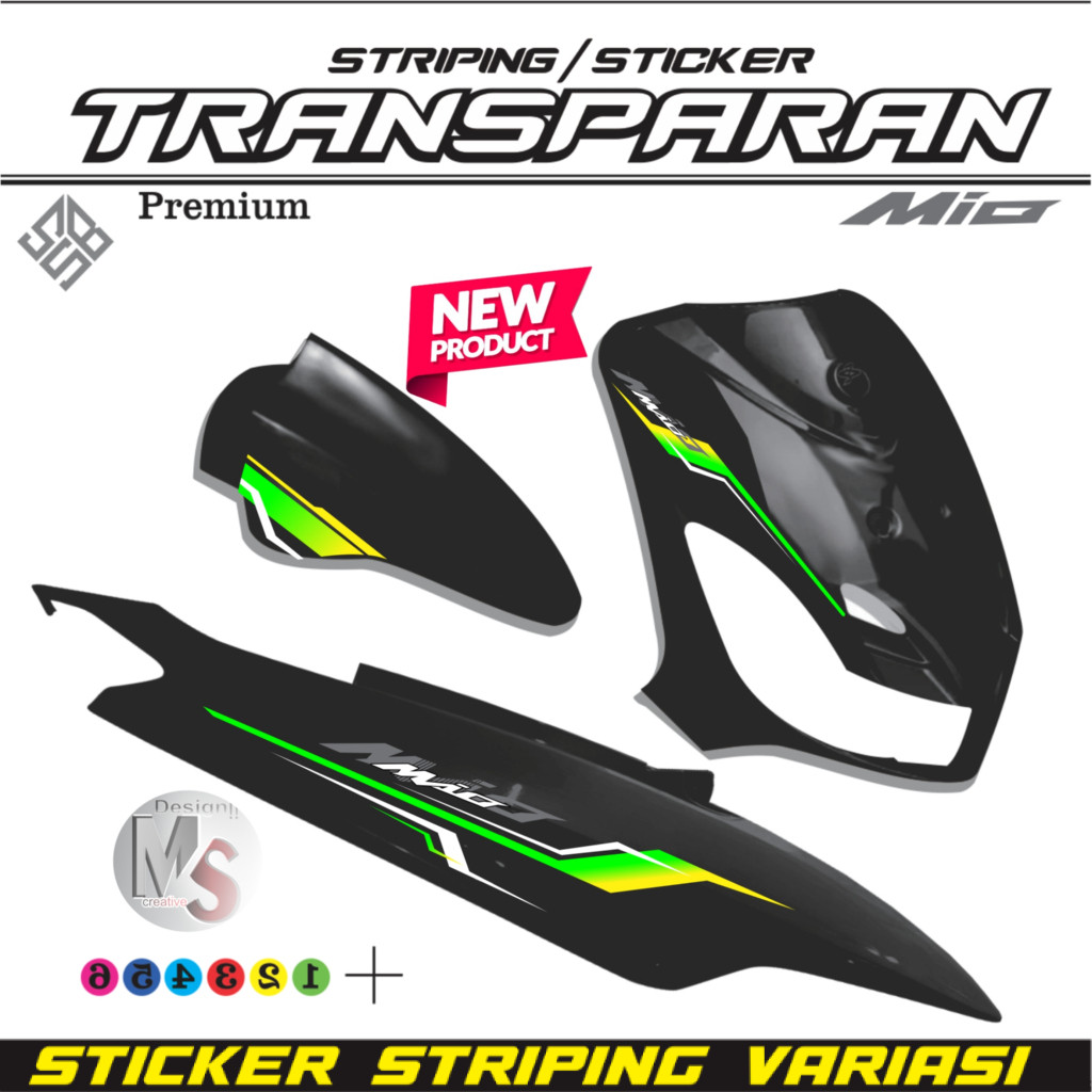 STIKER MIO SPORTY. STRIPING TRANSPARAN MIO SPORTY STRIPING VARIASI