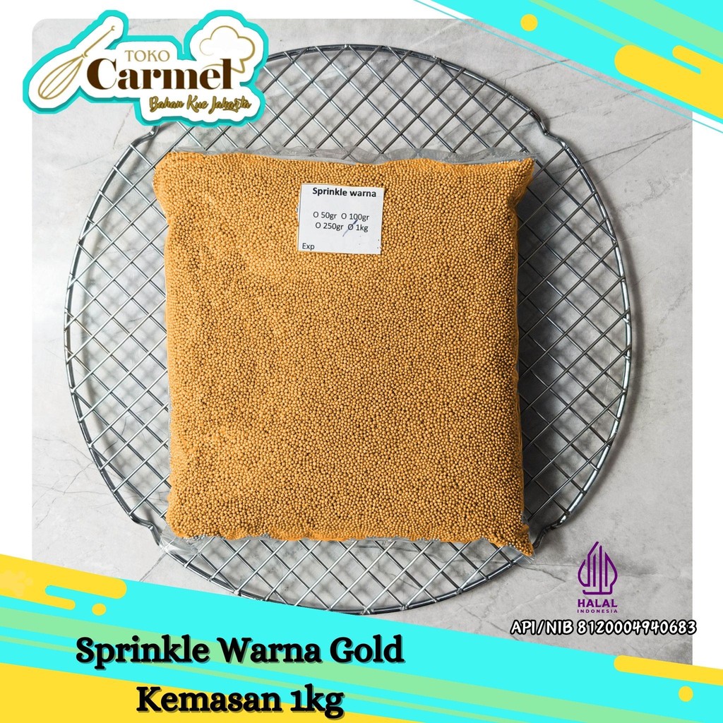 

Sprinkle GOLD SILVER 1kg Hiasan Taburan Kue