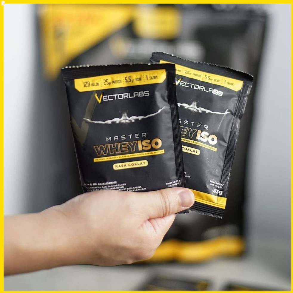 Vectorlabs Master Whey ISO Sachet 1 Serving Susu Protein Isolate SISKAZIEN