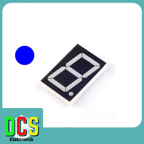 7 segment 0.56 inch / 0.56 Inch Common Anode / Anoda Warna biru
