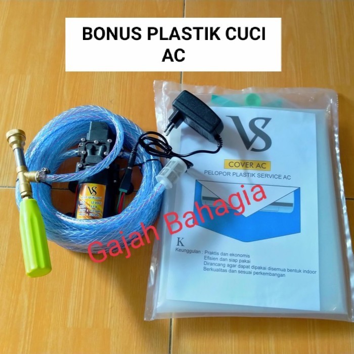 Alat steam cuci AC motor mobil Pompa dc mini Paket set plastik cuci AC