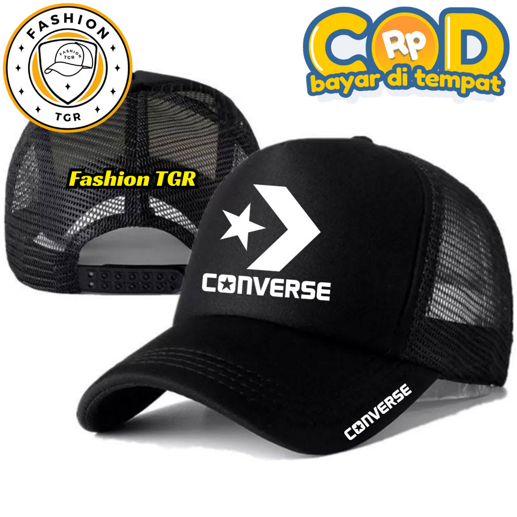 Fashion TGR Topi Trucker KONVERSE - Topi Distro KONVERSE Logo - Topi KONVERSE Premium - Topi Pria De