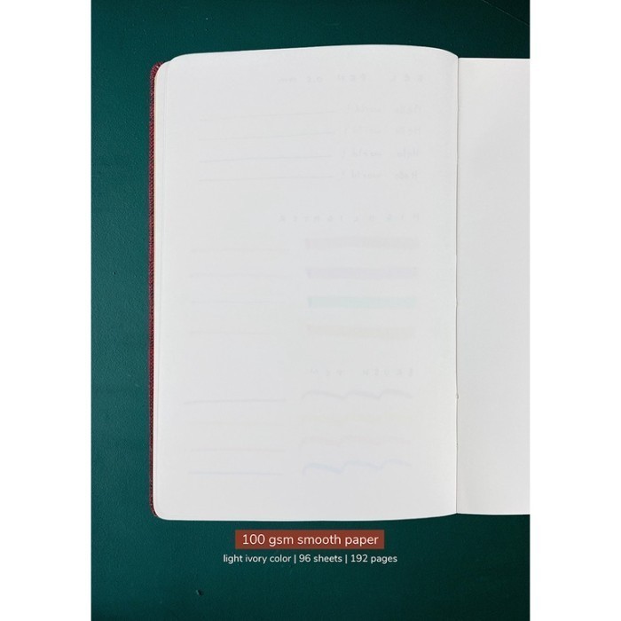 

Notebook Large A5 - Smooth Paper 100 gsm - Pebble Collection - Savannah Sand, Plain