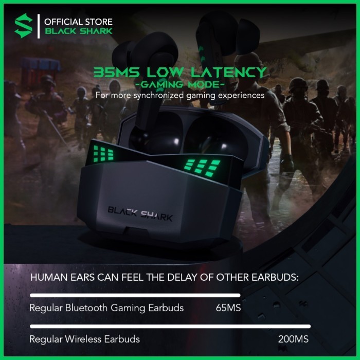 BLACK SHARK Lucifer T6 TWS Gaming 35ms Ultra-low Latency
