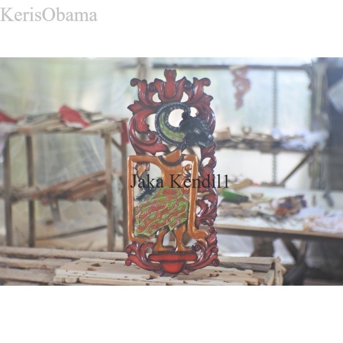 

blawong rak jagrak keris motif ukir kresna antik kayu jati murah termurah