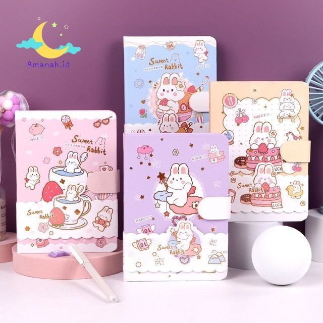 

AMANAH.ID - Diary Agenda Rabbit Cute / Diary Sweet Rabbit / Agenda Sweet cute