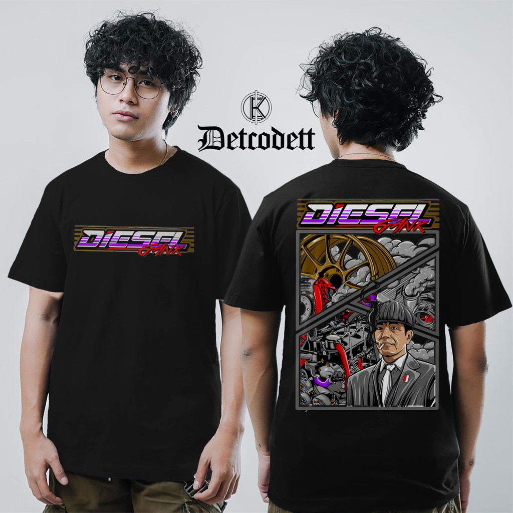 KAWKAWSTORE Kaos Disel Gank - Baju Distro Pria GANK DIESEL T-Shirt Diesel Otomotif Cutton Combed Kao