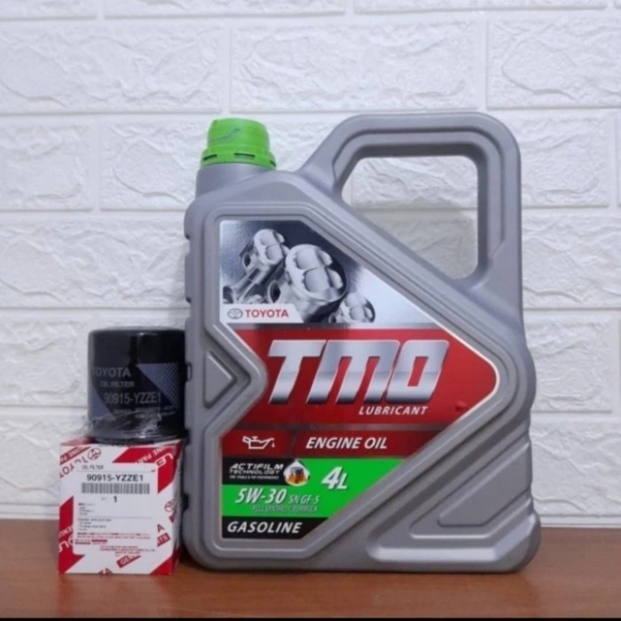 Paket ganti oli TMO 5W-30 + filter oli Vios yaris Soluna sienta