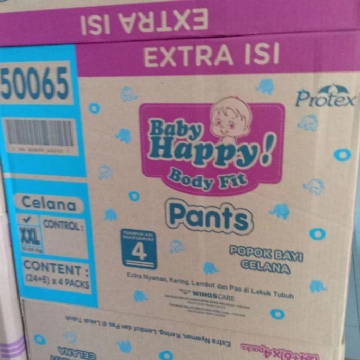 baby happy satu karton isi 4 ball uk XXL24/ pampers 1 karton murah