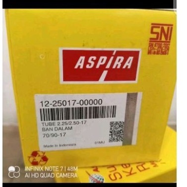 ban dalam Aspira 225/250-17 velg 17