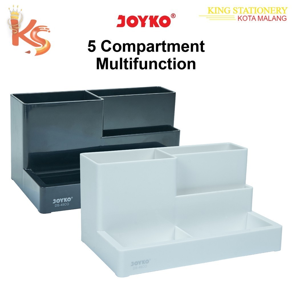 

(KS) Tempat Alat Tulis Meja Desk Set Pen Holder Bahan Plastic DS-45CO