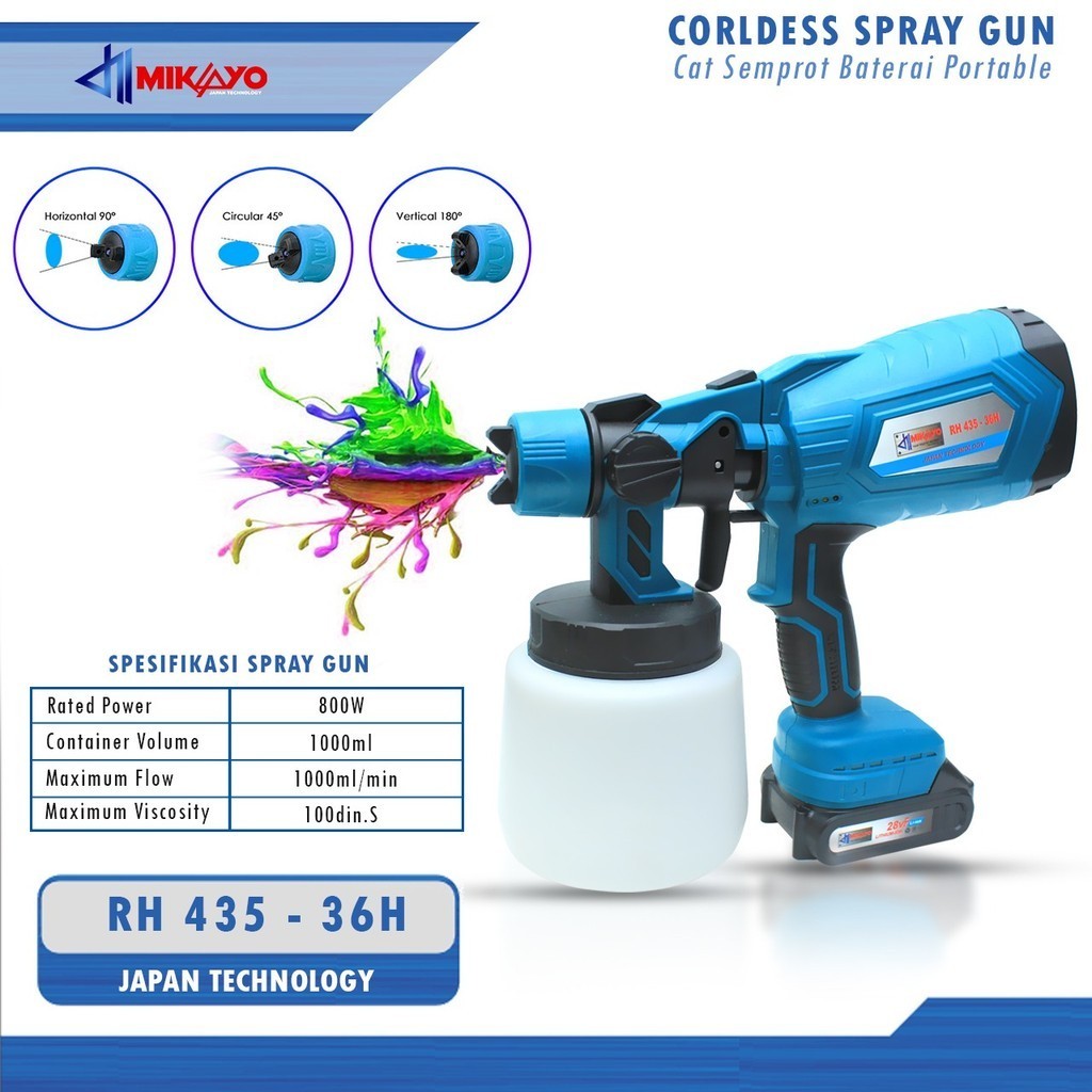 

ORI!! YUKIDO Spray Gun Spraygun Alat Semprot Cat Tabung Bawah Spray Gun Semprotan Cat Tabung Bawah F75S 750 cc -SPRAY GUN TABUNG ATAS Termurah Berkualitas Sahabat Power Tools