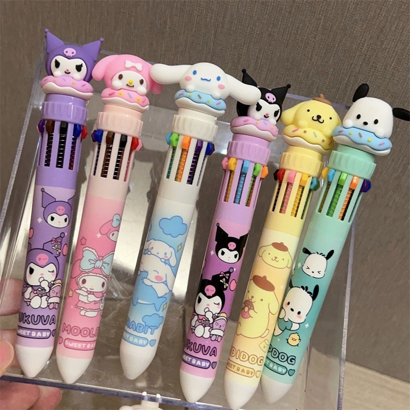 

JB - Pena Pulpen Sanrio 10 Warna Rainbow Karakter Lucu Untuk Sekolah / Kantor STY7038