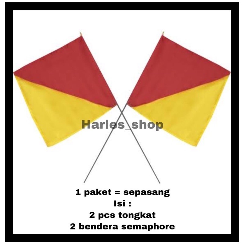 SEPAKET BENDERA SEMAPHORE/ STIK SEMAPHORE/ STIK BENDERA