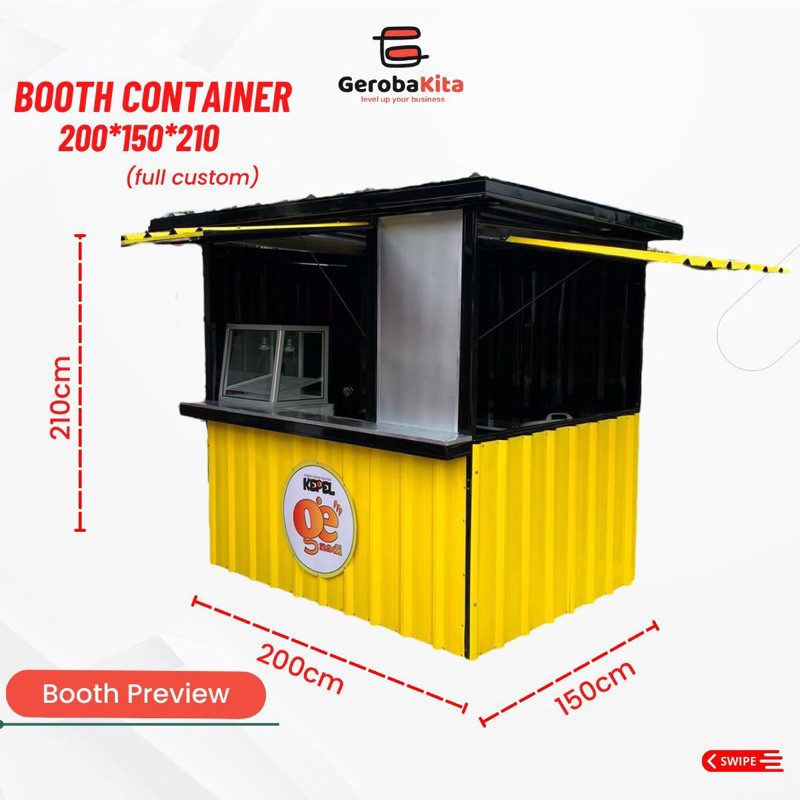 

FROMO SLE SPESIAL Booth Kontainer Big dengan Etalase