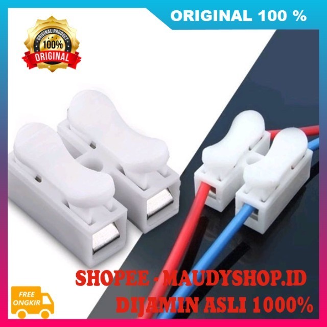 Safety Sambungan Kabel 2 Pin Konektor Kabel listrik Isi 50 pcs ASLI ORI