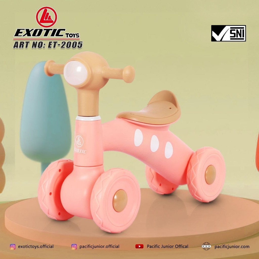 MAINAN SEPEDA ANAK BALANCE BIKE EXOTIC ET2005 PMB TM07 TM08 TM10 TM11 8003 8005 8006 8007 8008 8009