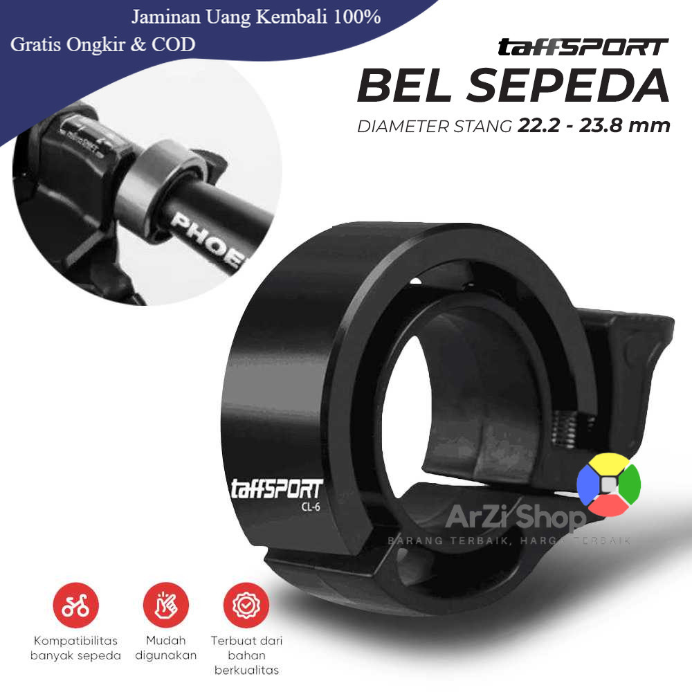 ARZI SHOP JKT TaffSPORT Bel Sepeda Klakson Suara Nyaring - CL-6 - Black