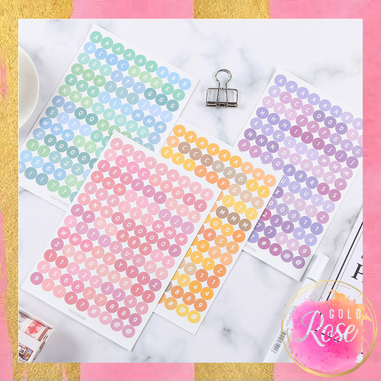 

ℛ - 6158 Stiker Buku Diary Scrapbook / Aesthetic Sticker Dekorasi Jurnal / Stiker Huruf Deco Alphabet / Notebook Cute Sticker