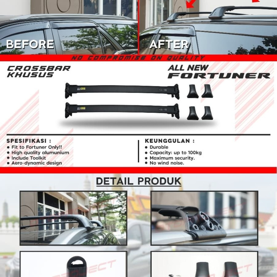 Otoproject - Crossbar Mitsubishi All New Fortuner
