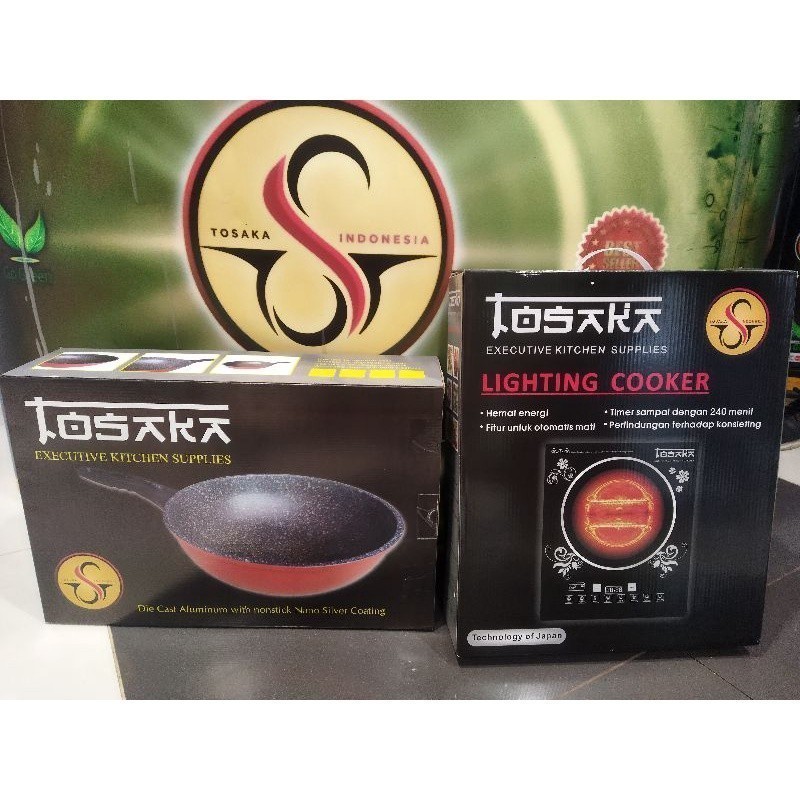 kompor Listrik Tosaka Free Teflon Cantik