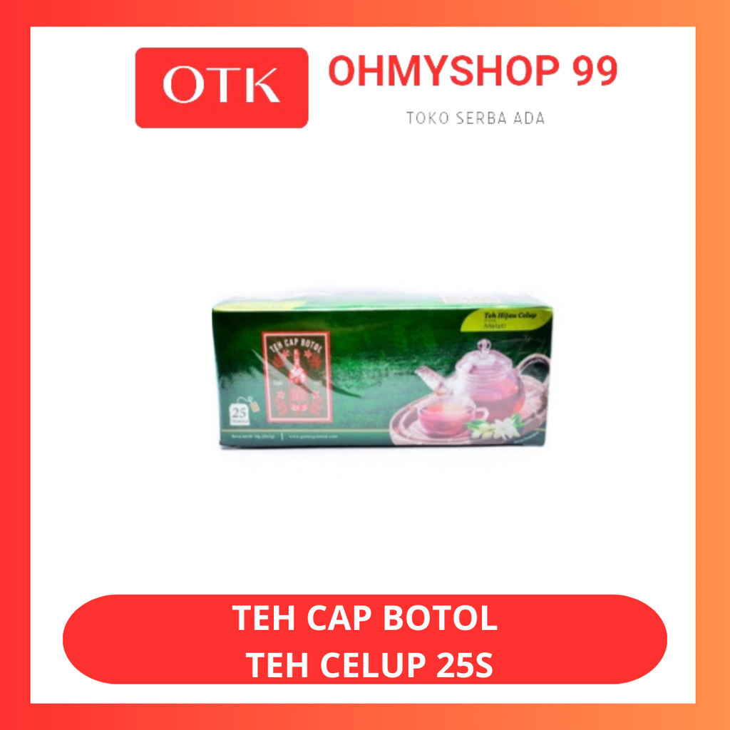 

TEH CAP BOTOL Bubuk Teh Celup Green Tea 25S