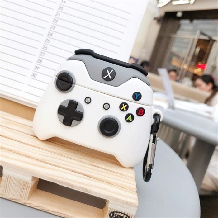 Case Airpods Gen 1 | 2 |3|Pro Motif Stick Xbox Hard Soft Cover Premium - XBOX PUTIH, AIRPODS 1/2