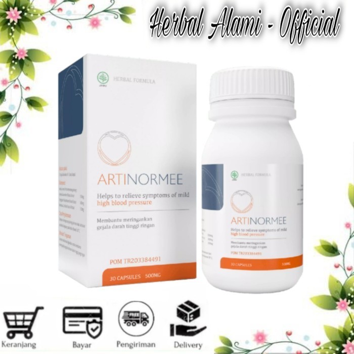 

Artinormee Asli Original Obat Hipertensi Stroke Jantung 1 botol isi 30