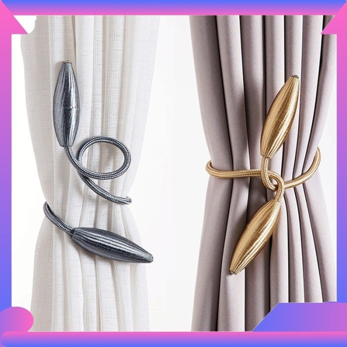 Pengikat Tirai Kawat Unik 1pcs Pengait Hordeng Gorden Curtain Flexible