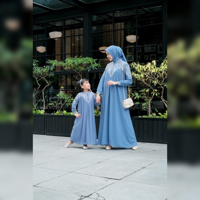 Anora Set Gamis Kondangan Pesta Dress Ceruty By Khadijah Mode - wardah, L