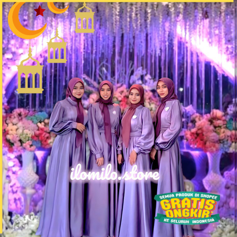 Real pict, dress mewah elegan,bridesmaids-free bross mewaah-gamis kondangan terbaru - wisuda, prewee