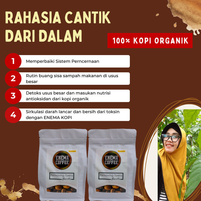 

[Coffee New] Kopi Enema Bubuk Organik 500 gram - Medium Roast Terbaik