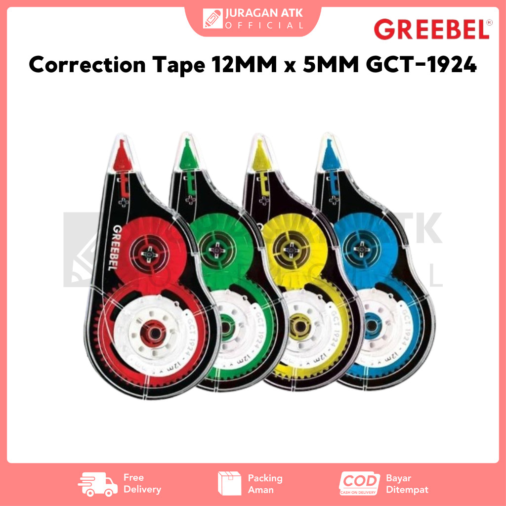

Correction Tape Greebel 12MM x 5MM GCT-1924