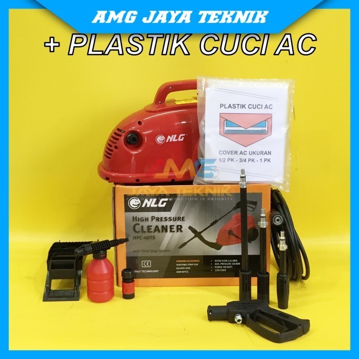 STEAM CUCI MOBIL / HIGH PRESSURE NLG HPC-40TS 40 BAR + PLASTIK CUCI AC