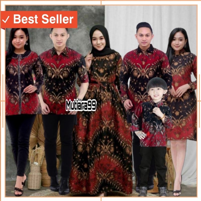 Batik Couple Murah lebaran / Terbaru|| Baju couple keluarga //Batik Couple Keluarga Modern Sania Ruf