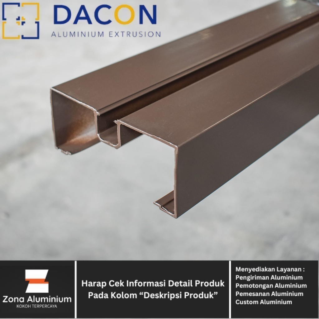 Aluminium DACON POWDER COATING GLOSSY 0559 Kusen M Kaca Mati 4 Inch