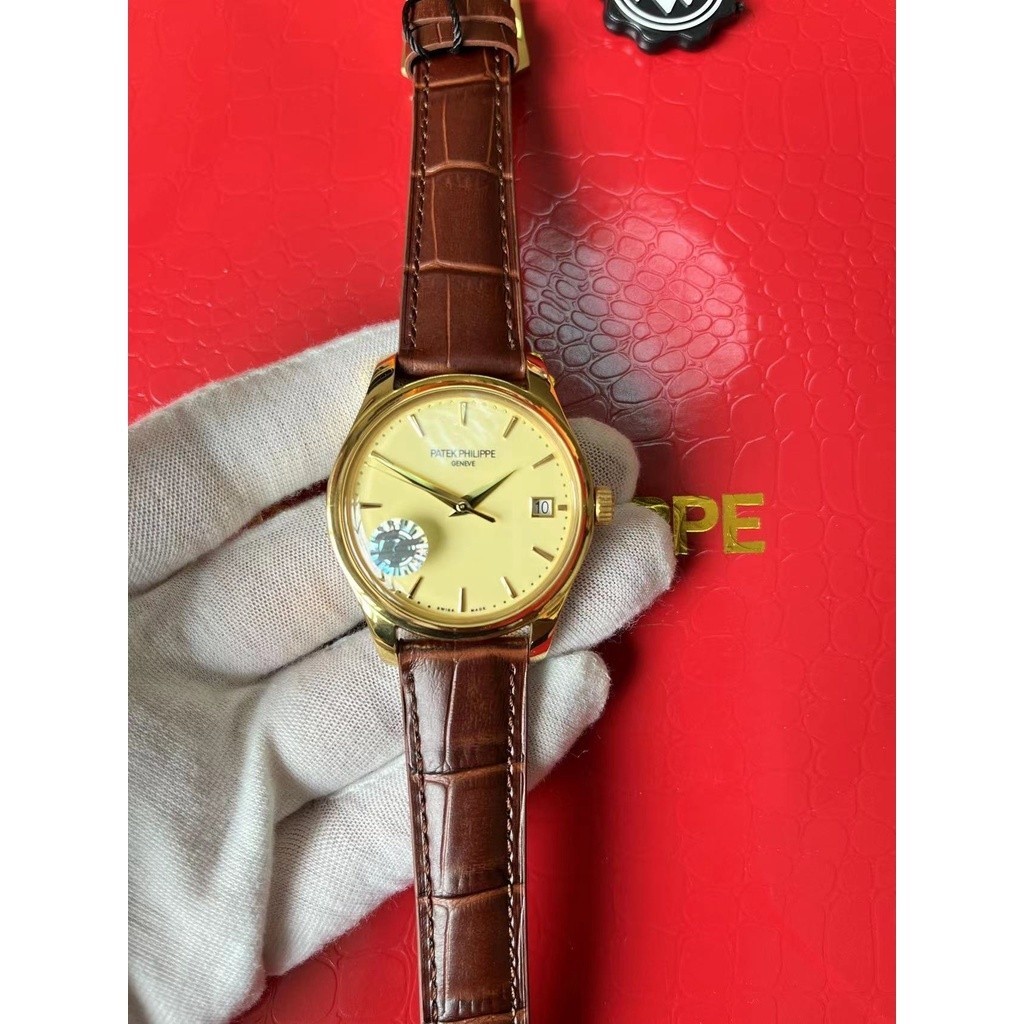 【ZF Factory】P.atek Classic Automatic Watch Size 39mm Swiss Rear Flip Transparent Movement 18K Gold B