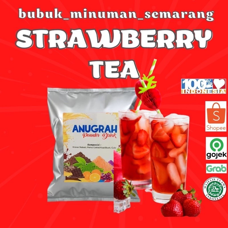 

Bubuk Minuman Strawberry Tea 500grGratis Ongkir & COD