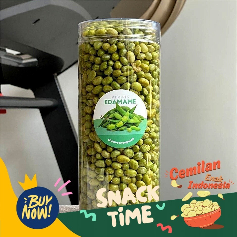 

Special Diskon KERIPIK EDAMAME EXPORT CRISPY JUMBO 1300ml | MAKANAN DIET SEHAT | VEGETARIAN | VEGAN | HALAL | PREMIUM