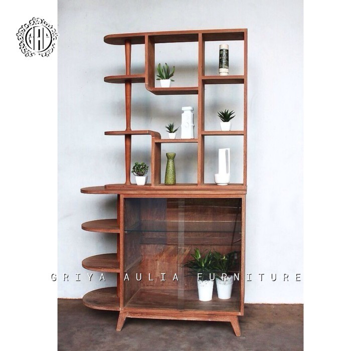 Partisi kayu jati modern bufet kayu jati terbaru