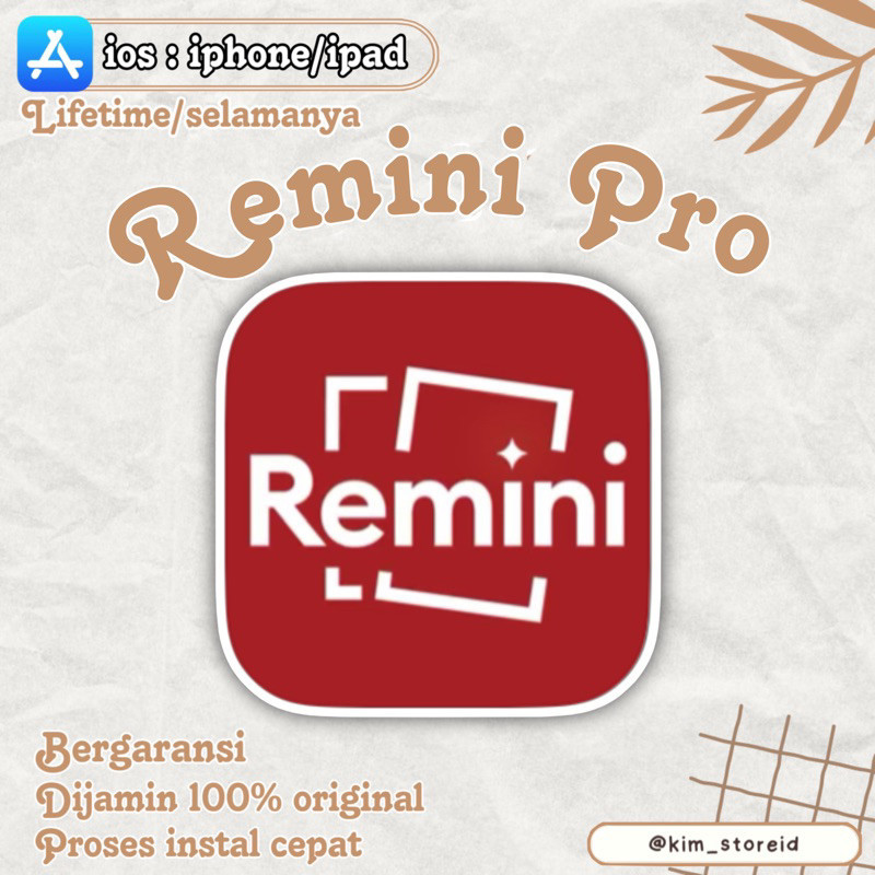 Remini Pro IOS - ( ORIGINAL )